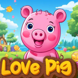 Join the Love Pig Adventure: Match Hearts and Spread Joy!